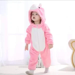 unisex bunny style winter jumpsuit